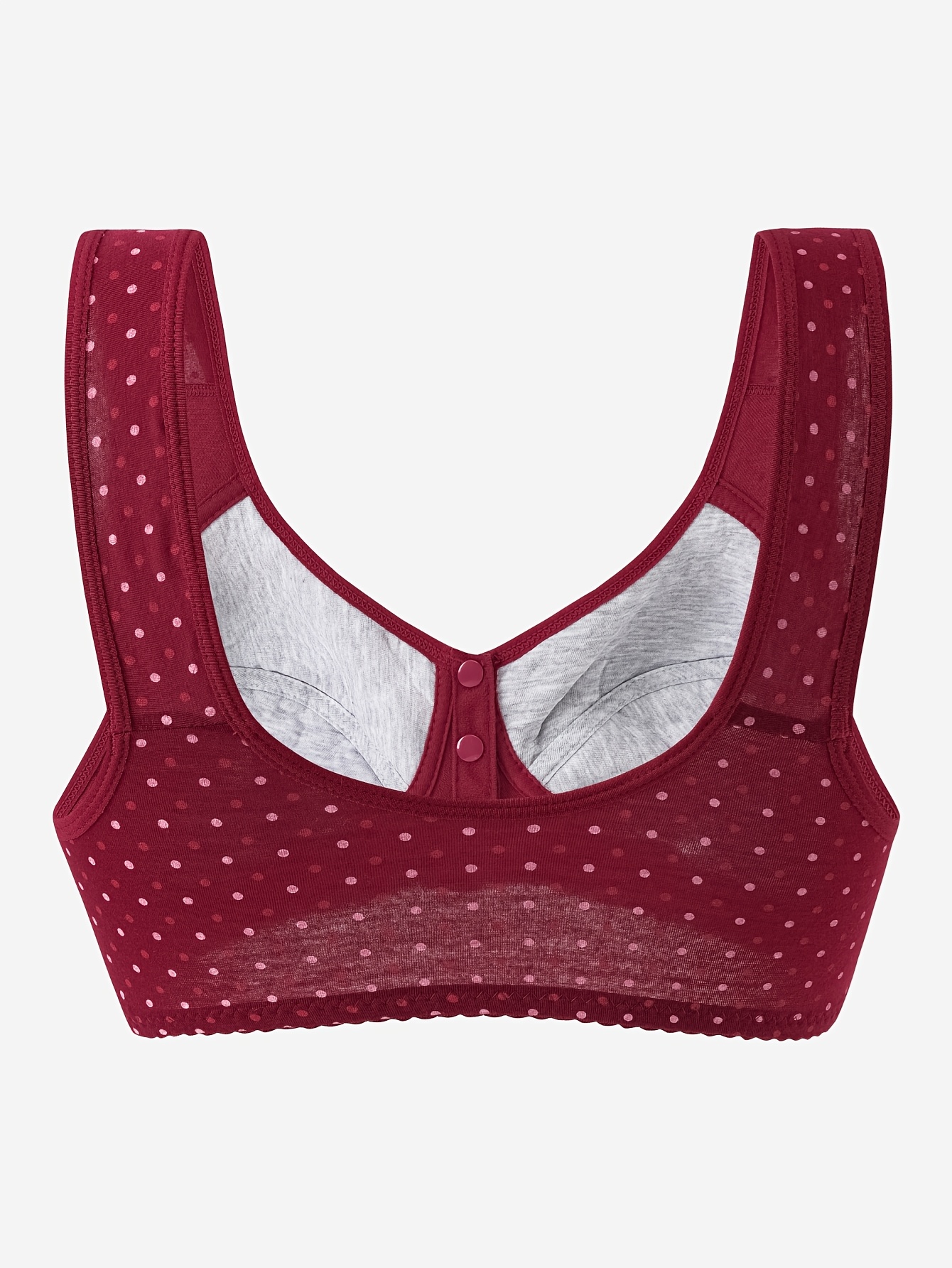 Women's 3pc Front-Button Wireless Vest-Style Bra Set